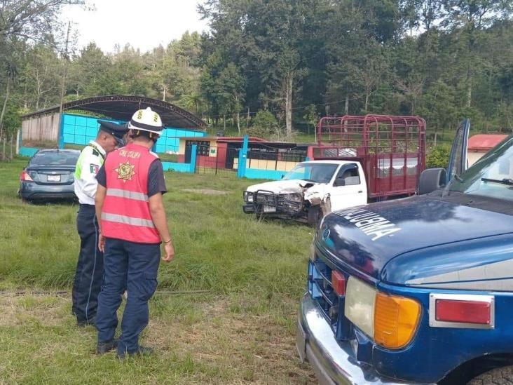 Accidente automovilístico en Yecuatla deja un lesionado