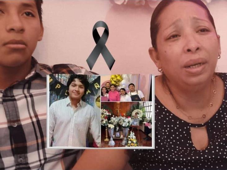 Clama justicia en Coatzacoalcos tras muerte de su hijo Riqui por culpa de imprudente al volante