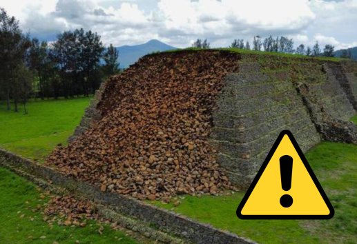 ¡Tragedia arqueológica! Colapsa importante pirámide en México