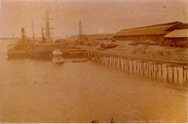 Así lucía la zona portuaria de Coatzacoalcos hace 120 años | FOTOS