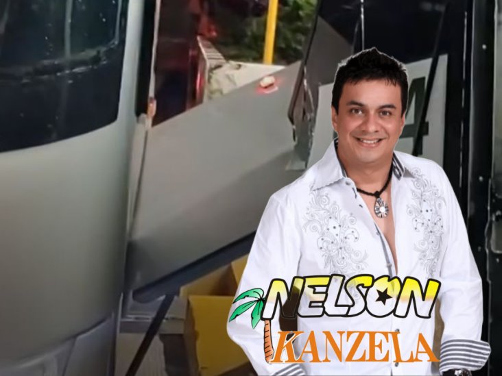Se accidenta Nelson Kanzela en Veracruz; autobús choca contra caseta | VIDEO