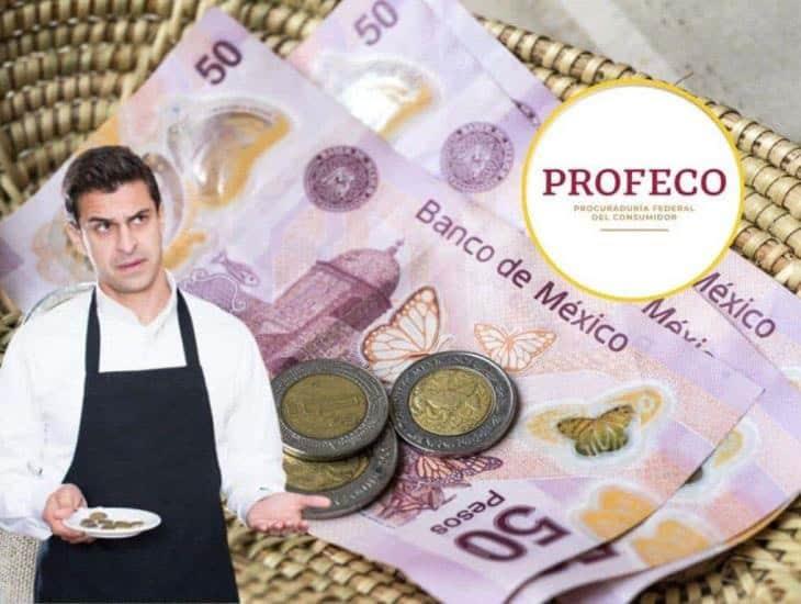 Profeco aclara si la propina es obligatoria o no; te contamos qué dijo