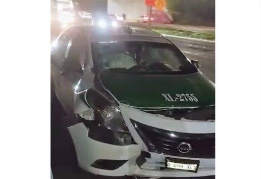 Se registra choque de taxi en Xalapa: ¿qué pasó?