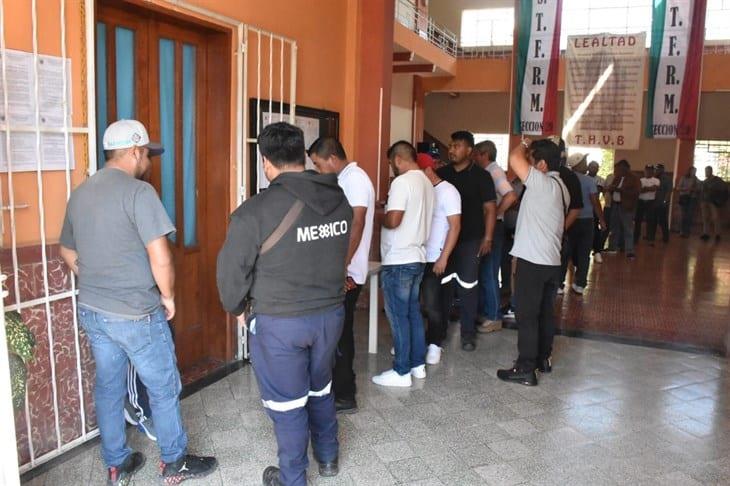 Realizan elección para renovación sindical de trabajadores ferrocarrileros en Orizaba