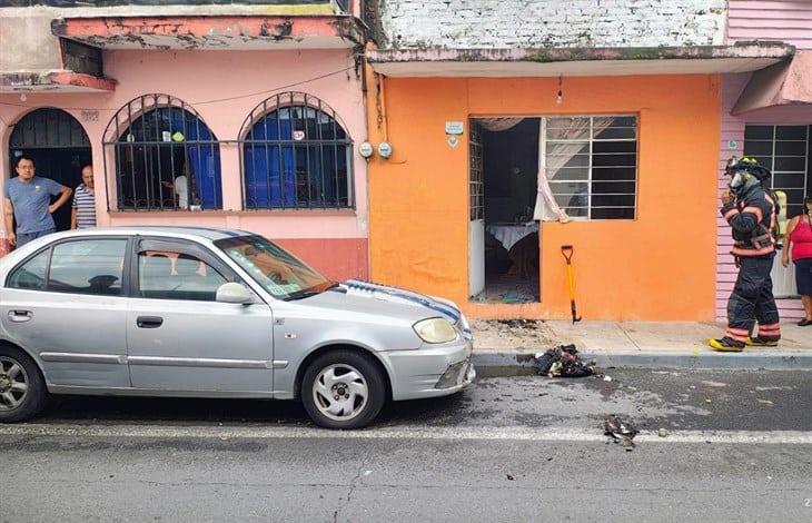 Se registra incendio al interior de un domicilio de Orizaba