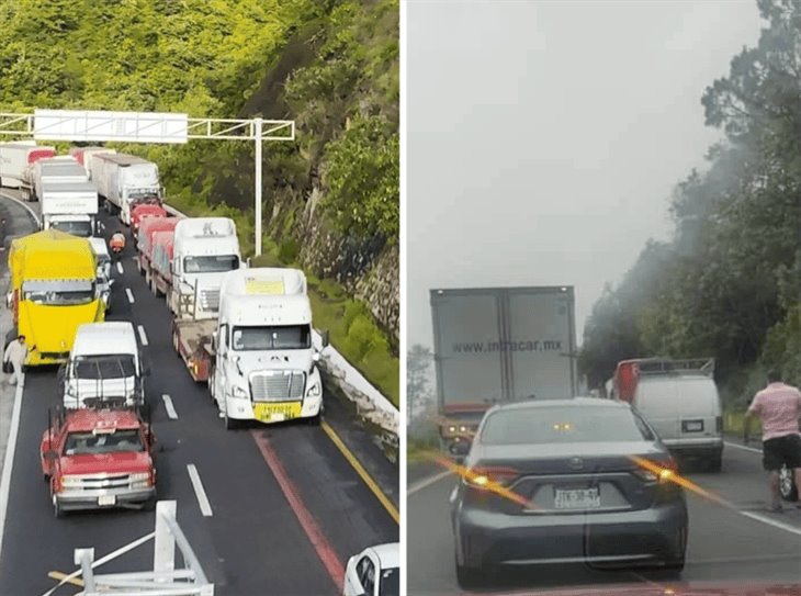 Bloquean la autopista Ciudad Mendoza-Acatzingo; exigen aparición del joven Misael Romero