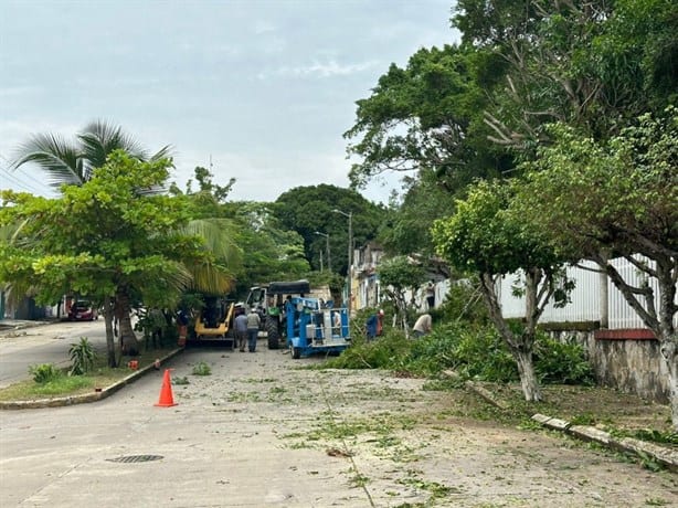 Ante lluvias en Coatzacoalcos, toman medida preventiva para evitar cortes de energía