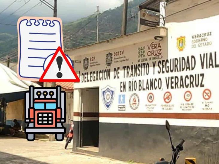 ¿Fueron elementos de Tránsito? Transportistas denuncian presunta extorsión masiva en Río Blanco