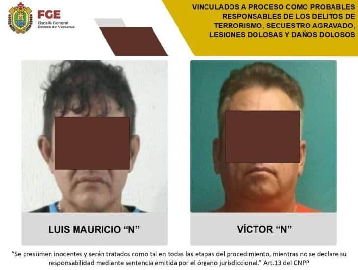 Por terrorismo y secuestro, sujetos son vinculados a proceso en Moloacán