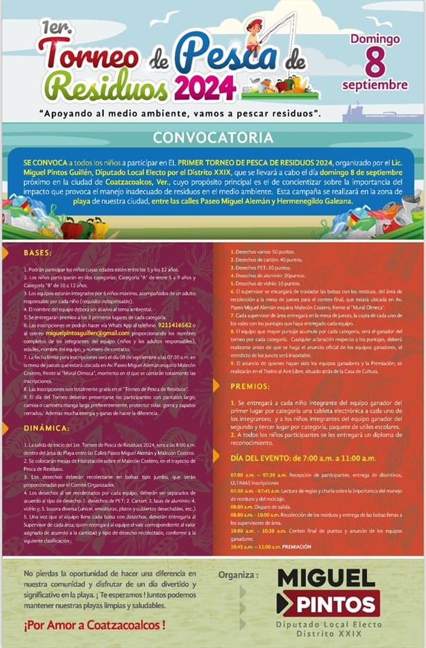 Torneo de Pesca de residuos en Coatzacoalcos: te decimos de qué se trata y las fechas del evento