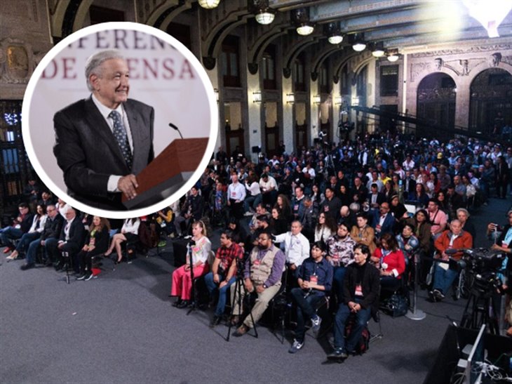 Periodistas independientes reciben a AMLO en Palacio Nacional