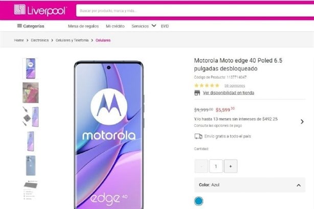 Liverpool: 5 celulares al 60% de descuento antes de la Venta Nocturna