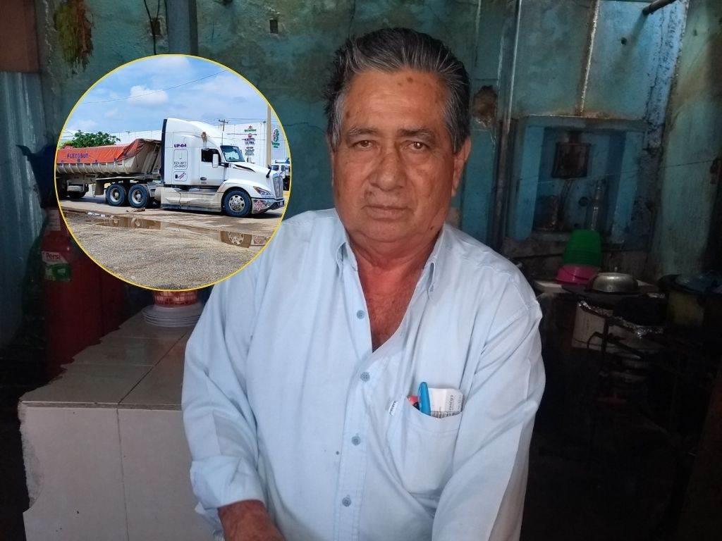 Pierde la pierna comerciante atropellado por tractocamión en Coatzacoalcos, continúa grave