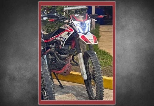 Ahora fue una moto; siguen robando vehículos en Misantla