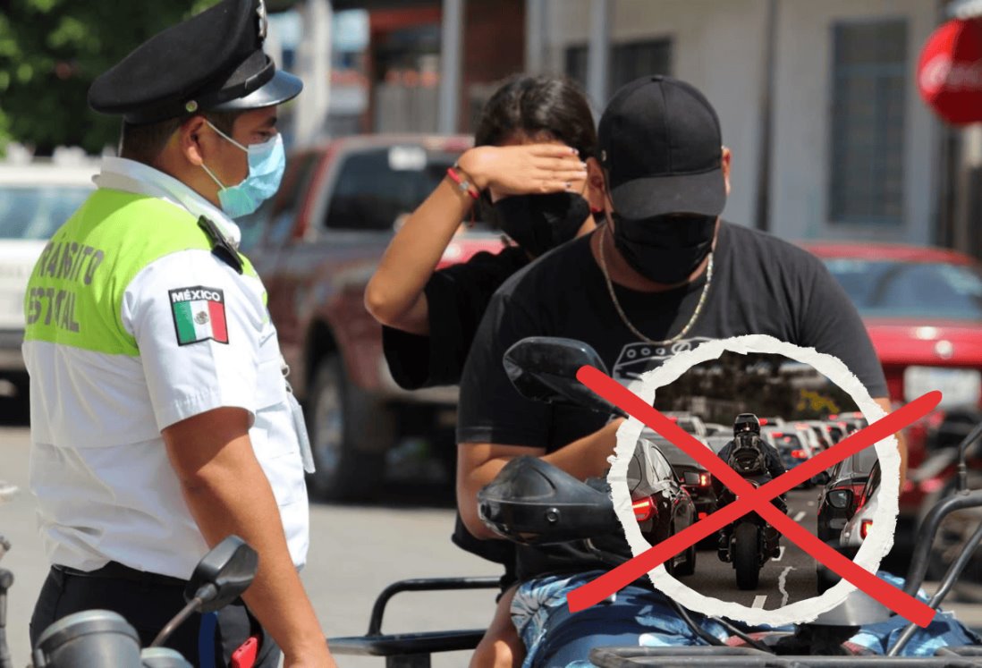 ¿Una moto puede circular entre carriles en Veracruz?; esto sabemos