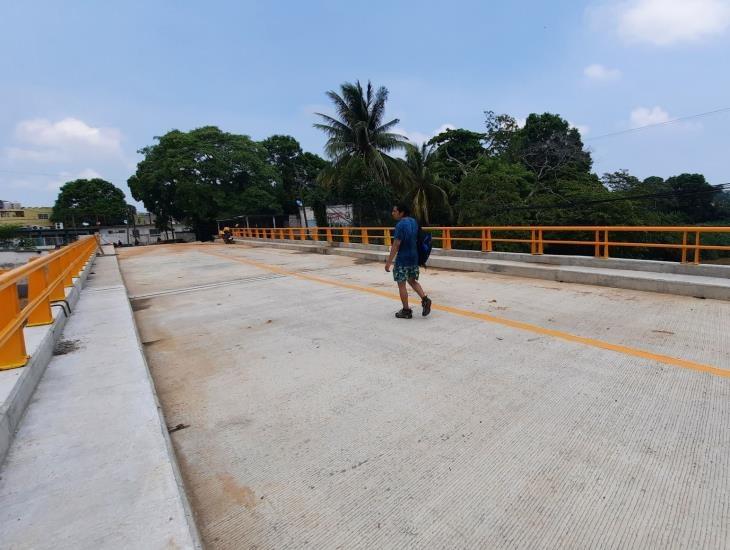 Puente Manuel Delgado en Agua Dulce alcanza 98 por ciento de avance