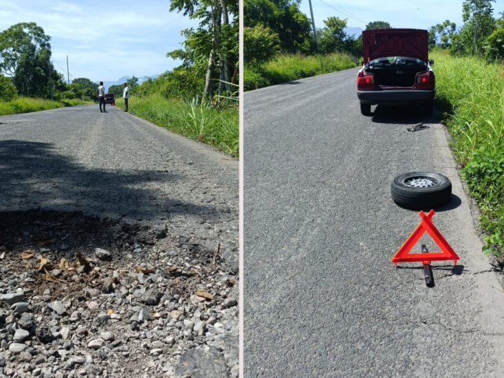 Impacto de los baches en la carretera Misantla-Martínez