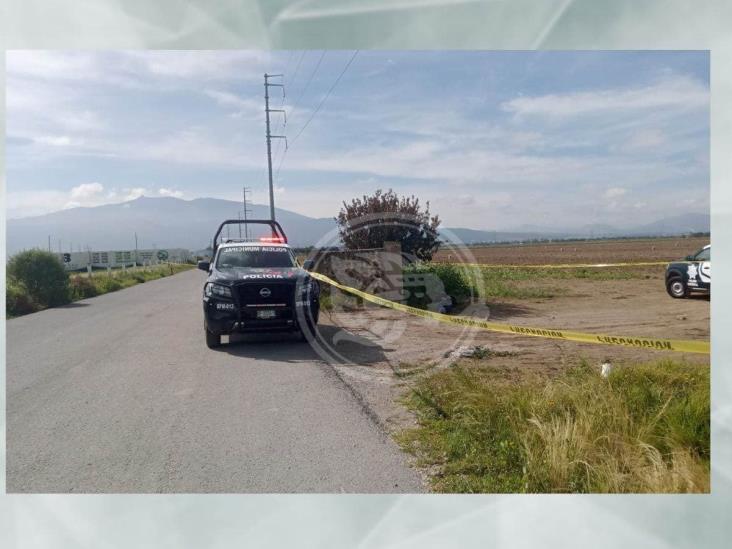 Brutal ejecución en Perote: narcomensaje clavado en cuerpo y tiro de gracia