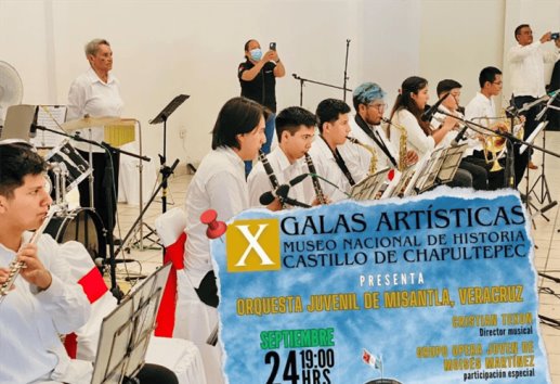 Orquesta Juvenil de Misantla ofrecerá concierto en el Castillo de Chapultepec