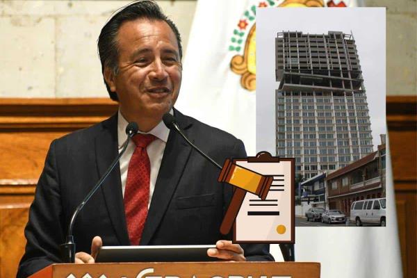 Jueces federales, relacionados familiarmente con constructores de Torre Centro en Veracruz: Gobernador
