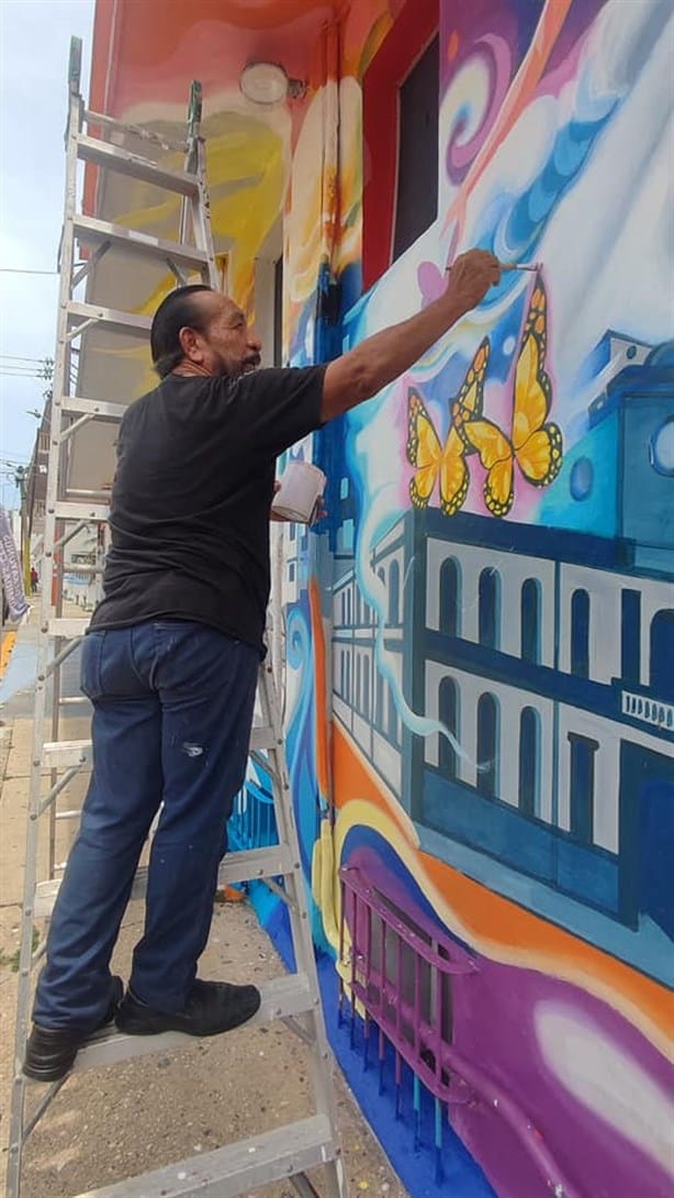 ¿Quién es el artista que pintó el mural que fue vandalizado en Coatzacoalcos?