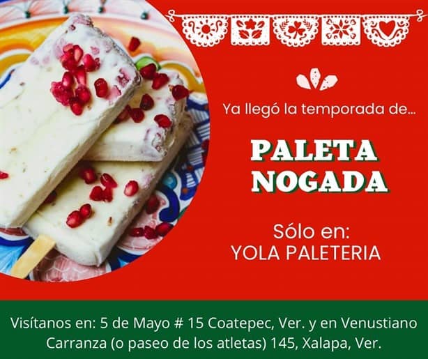 Paleta Nogada: opción para disfrutar en Xalapa y Coatepec durante el mes patrio