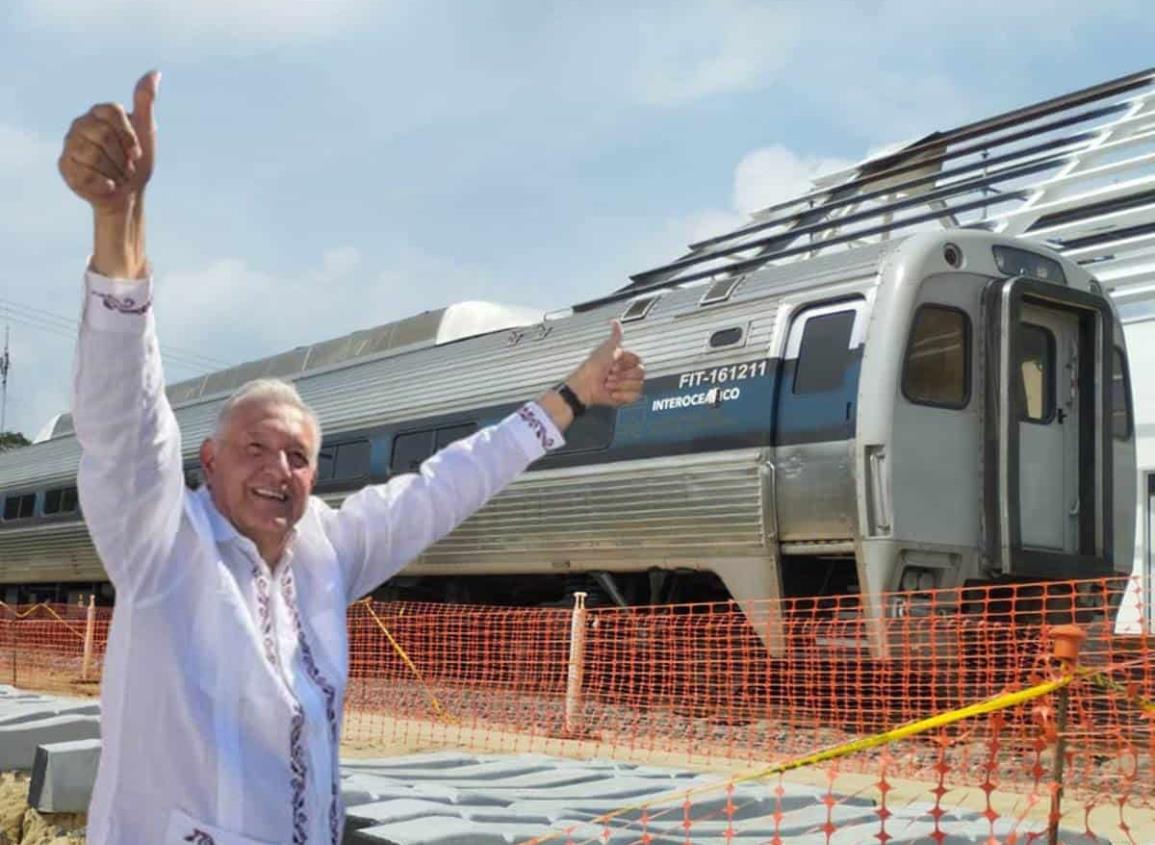 Tren Interoceánico recorre Moloacán; alistan detalles previo a visita de AMLO