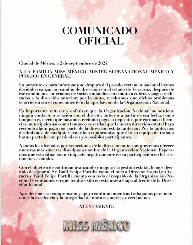 Miss Veracruz: Por estas anomalías cambiaron al director