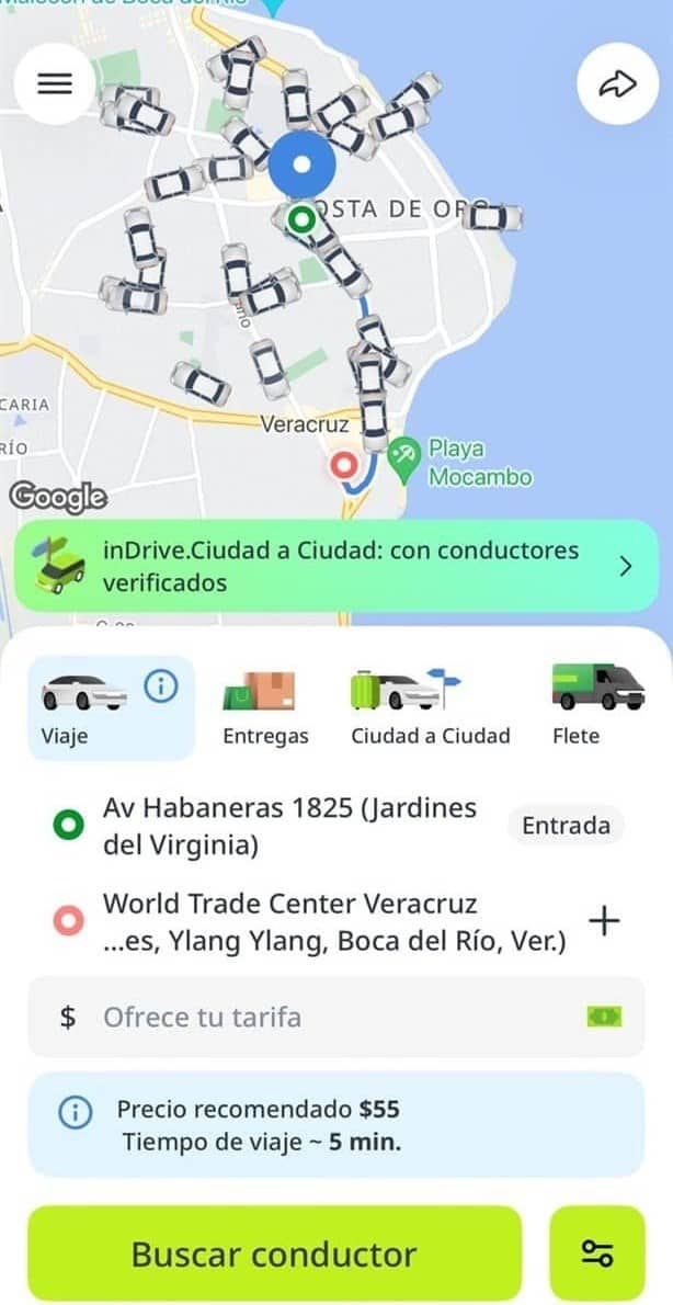 Cuánto cobra un taxi del ADO de Veracruz al WTC de Boca del Río