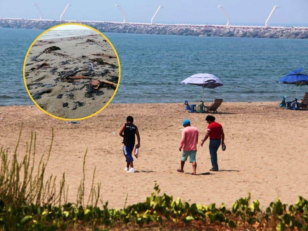 ¿Es seguro nadar en la playa de Coatzacoalcos tras aparición de manchas de hidrocarburo?