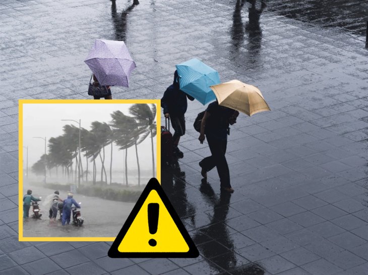 Activan alerta gris en Veracruz; se apróximan lluvias ¡saca el paraguas! 