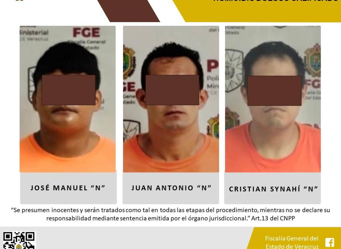 Trío de homicidas reciben prisión preventiva en el Cereso de Coatzacoalcos