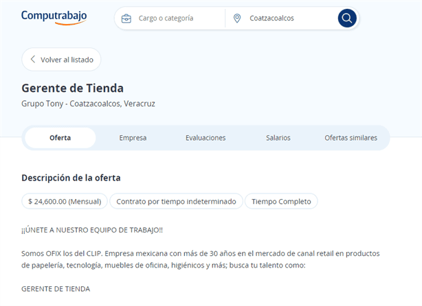 Solicitan gerente de tienda en Coatzacoalcos por 24 mil pesos mensuales, aquí los requisitos