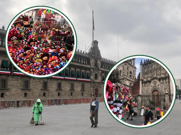 Zócalo de la Ciudad de México inicia venta de objetos patrios 