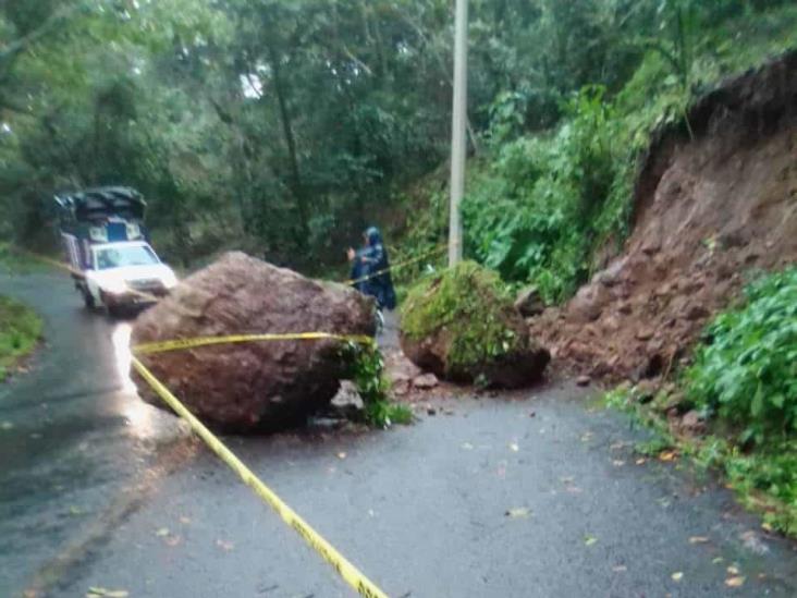 Alerta en la carretera Misantla - Tenochtitlán por derrumbes