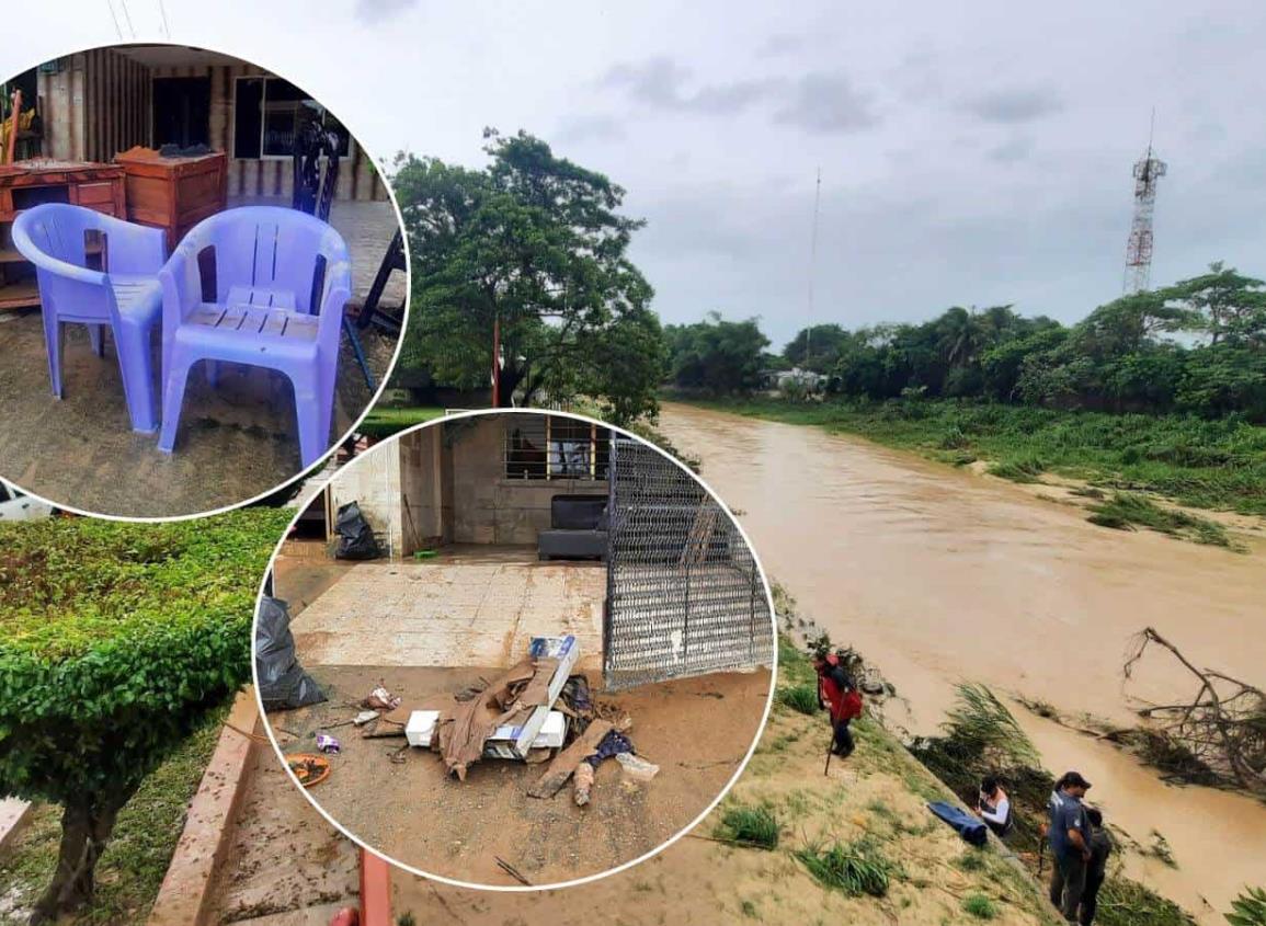 Desbordamiento del río Agua Dulce: estas colonias permanecen inundadas