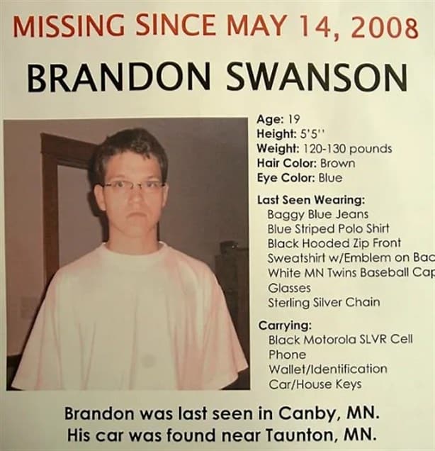 El caso de Brandon Swanson, el joven que desapareció tras decirle a su papá que veía una luz en la carretera