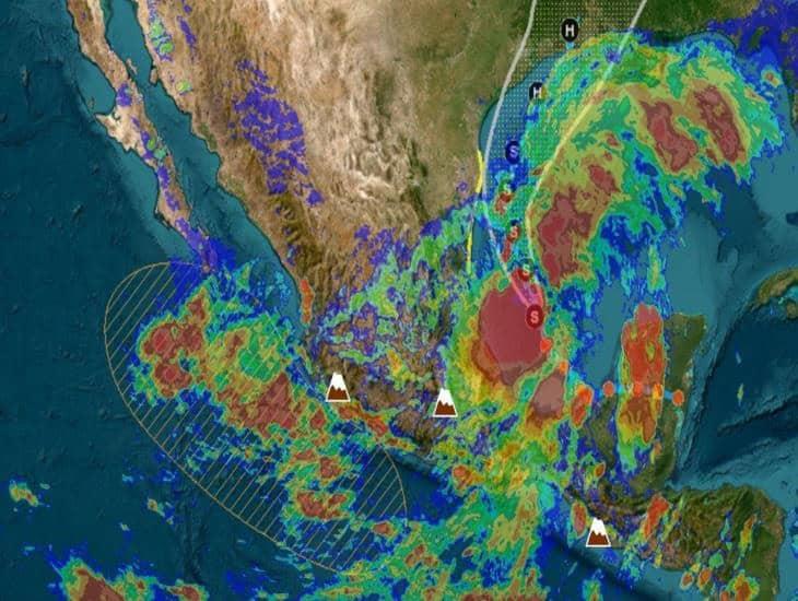Autoridades de emergencia en Veracruz vigilan este potencial ciclón tropical