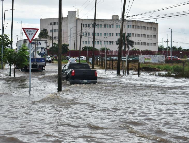 ¿Cuáles son las zonas de Coatzacoalcos con mayor riesgo de inundación durante lluvias?