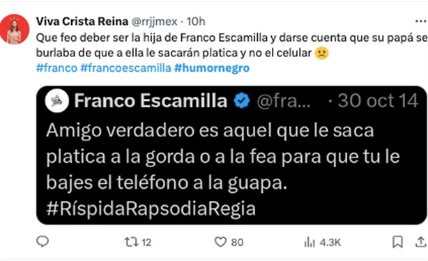 5 chistes de Franco Escamilla que desataron polémica en redes sociales