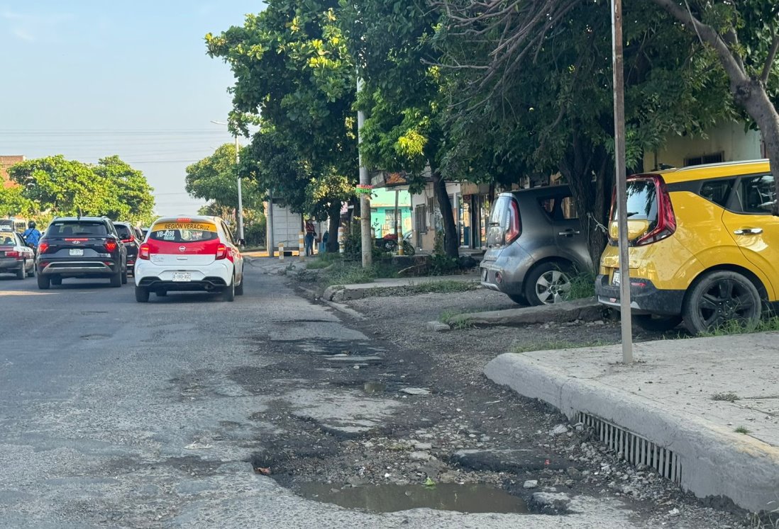 Denuncian baches gigantes en la avenida Cuauhtémoc