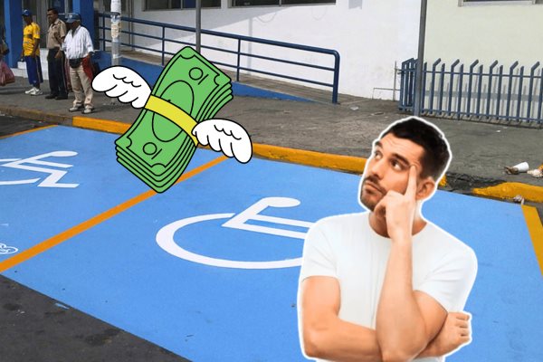 ¿De cuánto es la multa por estacionarse en lugares para personas con discapacidad?