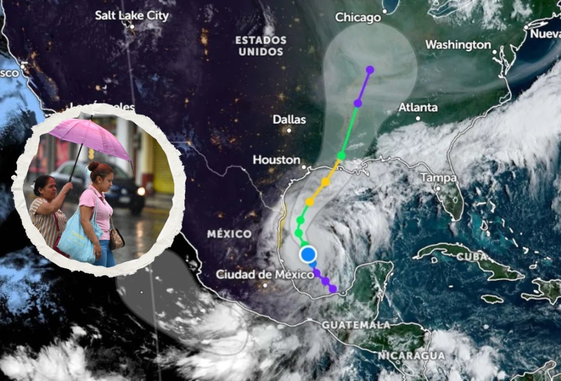 Conagua alerta sobre evolución de la tormenta tropical Francine que dejará lluvias en Veracruz