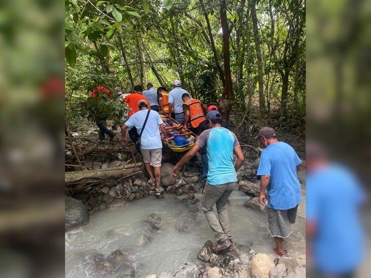 Adulto mayor sufre grave caída mientras cosechaba pimienta en Misantla