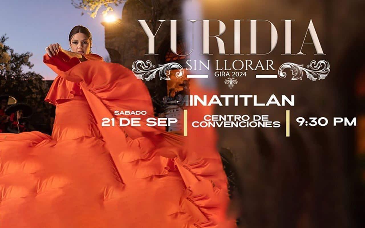 Esto costarán los boletos para concierto de Yuridia en Minatitlán