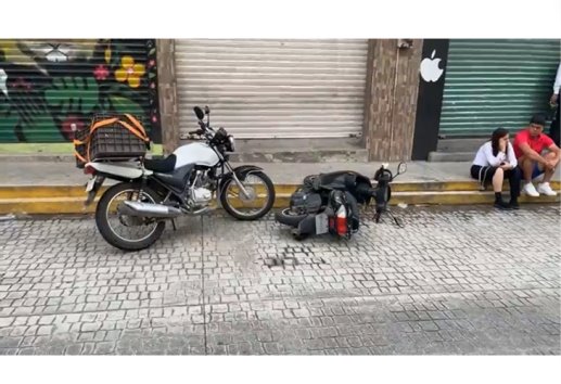 Se registra percance vial entre dos motociclistas en Misantla