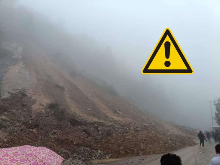 Derrumbe deja incomunicadas varias comunidades en la sierra de Zongolica