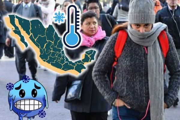 Estos son los estados de México que alcanzaron los 0 grados por el Frente Frío
