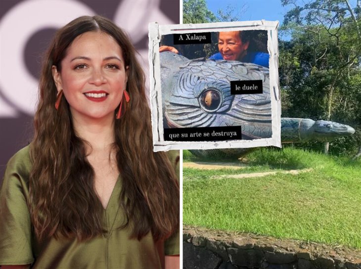 Natalia Lafourcade pide resarcir daño a la escultura de serpiente en el Parque Natura de Xalapa 