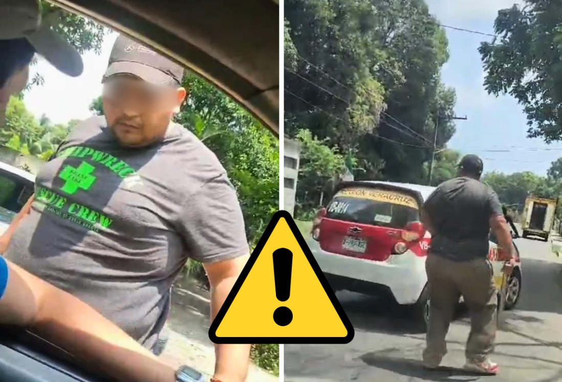 Taxista agrede con tubo a pareja tras problema vial en Medellín de Bravo